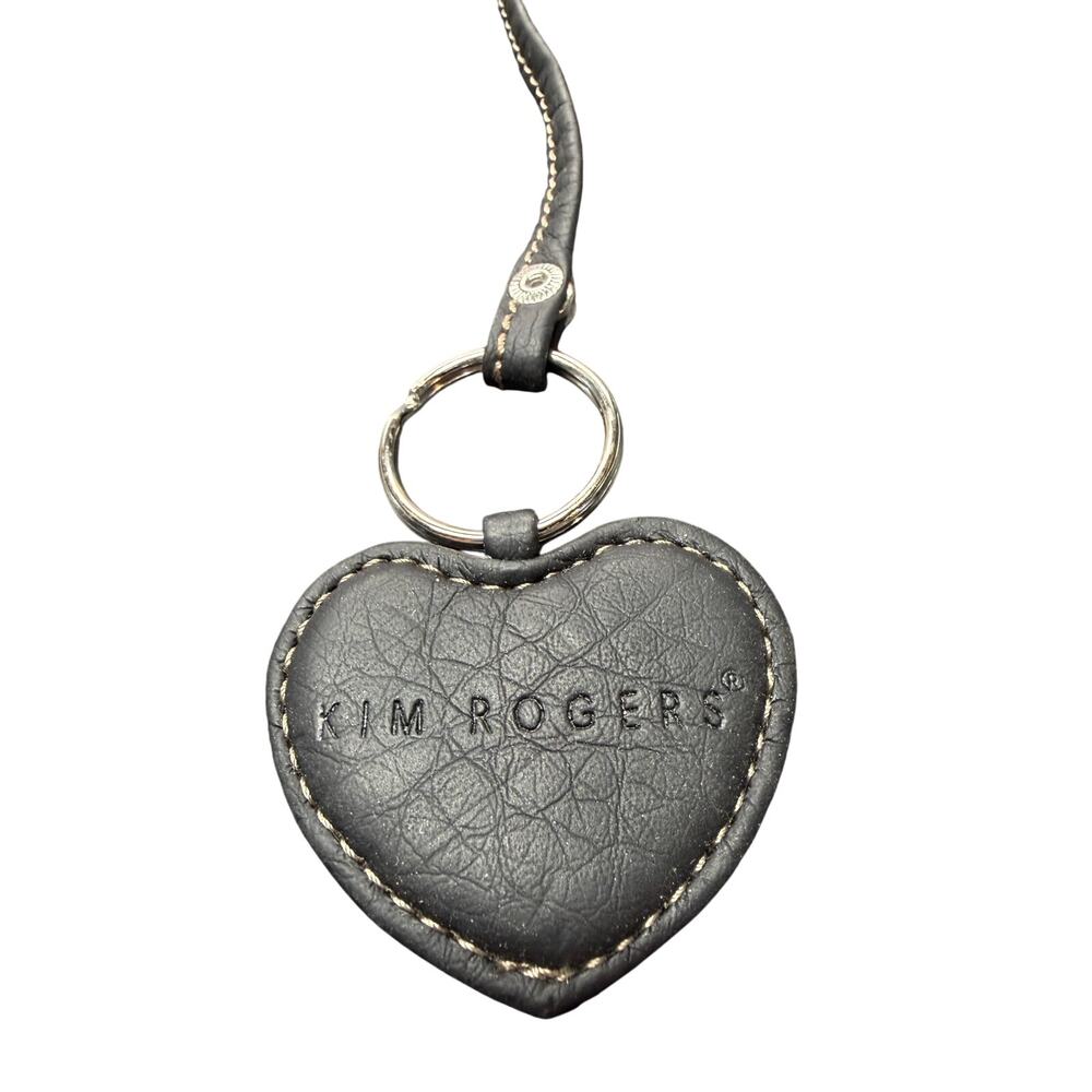 Kim Rogers Black Heart keychain